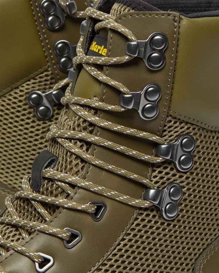 Cizme Utilitare Tarik Pentru Protecția Degetelor Dr.martens Romania Olive Premium Oil Skin Lamper+opencell Spacer Mesh