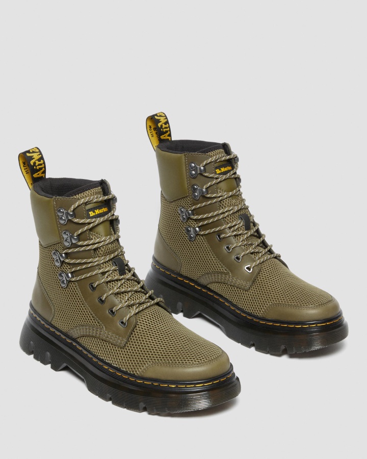 Cizme Utilitare Tarik Pentru Protecția Degetelor Dr.martens Romania Olive Premium Oil Skin Lamper+opencell Spacer Mesh