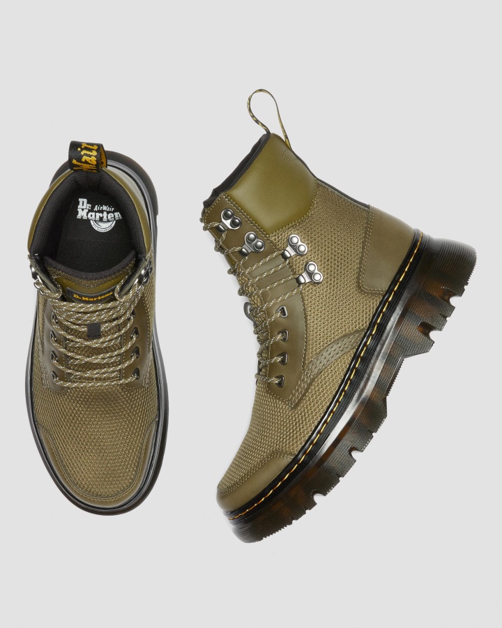 Cizme Utilitare Tarik Pentru Protecția Degetelor Dr.martens Romania Olive Premium Oil Skin Lamper+opencell Spacer Mesh