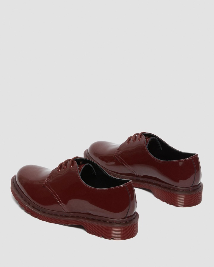 1461 Made In England Mono Pantofi Oxford Din Piele Lacuita Dr.martens Romania Rosie