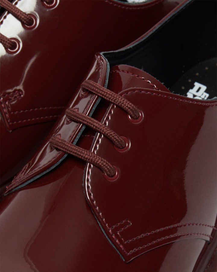 1461 Made In England Mono Pantofi Oxford Din Piele Lacuita Dr.martens Romania Rosie