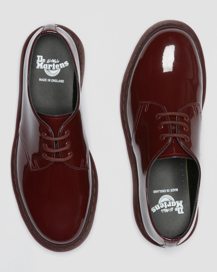 1461 Made In England Mono Pantofi Oxford Din Piele Lacuita Dr.martens Romania Rosie