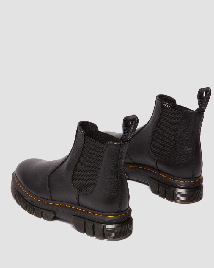 Dr.martens Romania Black Rikard Lunar Piele Cizme Chelsea