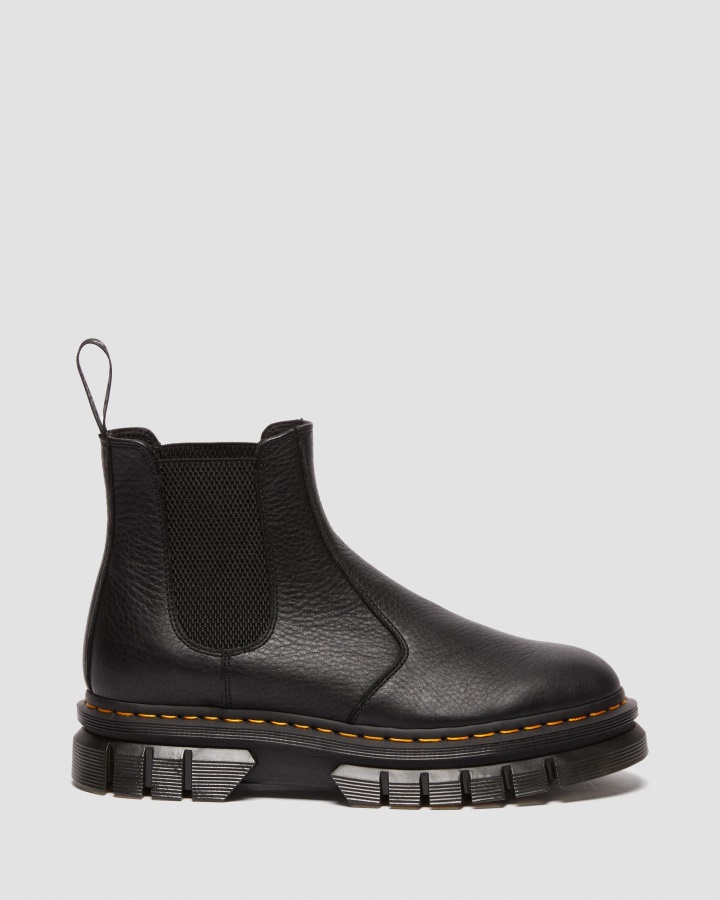 Dr.martens Romania Black Rikard Lunar Piele Cizme Chelsea