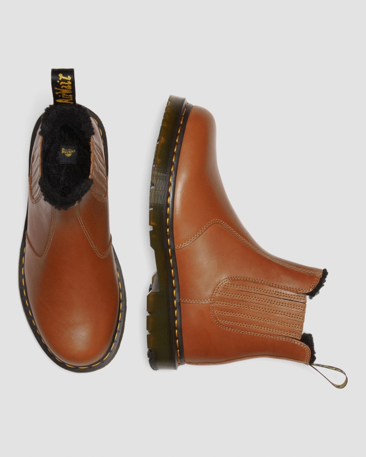 2976 Cizme Chelsea Din Piele Dm's Wintergrip Dr.martens Romania Tan Blizzard Wp