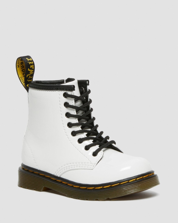 Cizme Cu Siret Pentru Bebelus 1460 Lacuit Lamper Dr.martens Romania