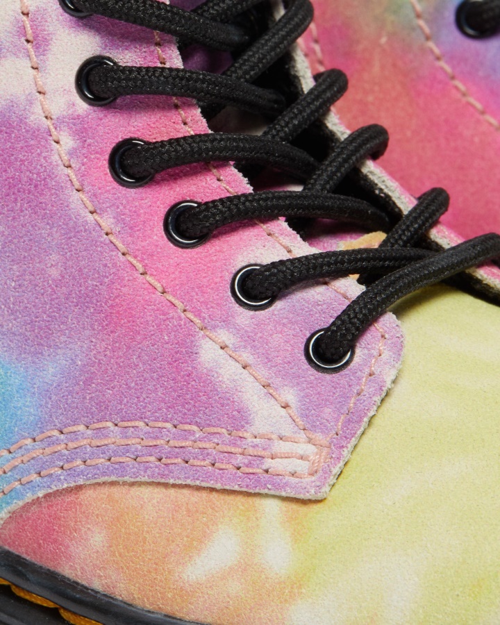 Cizme Cu șiret Pentru Copii Mici 1460 Tie Dye Multi Tie Dye Copii Dr.martens Romania