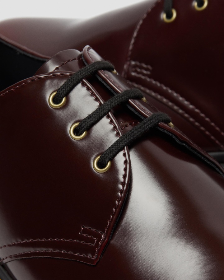 Dr.martens Romania Cherry Red Oxford Rub Off Vegan 1461 Pantofi Oxford