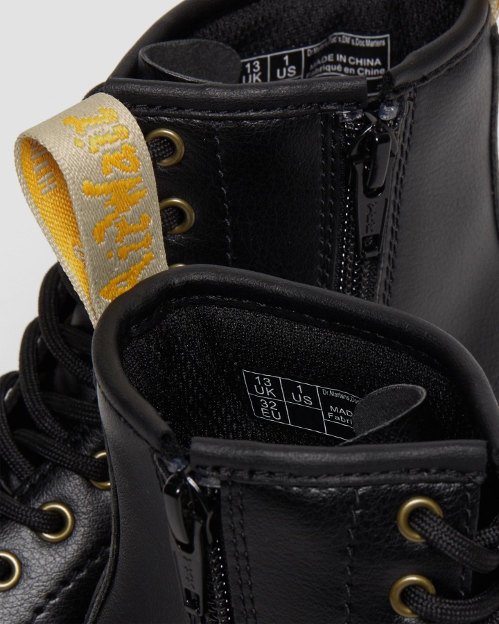 Dr.martens Romania Black Vegan Junior 1460 Cizme Cu Siret