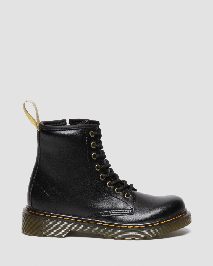 Dr.martens Romania Black Vegan Junior 1460 Cizme Cu Siret