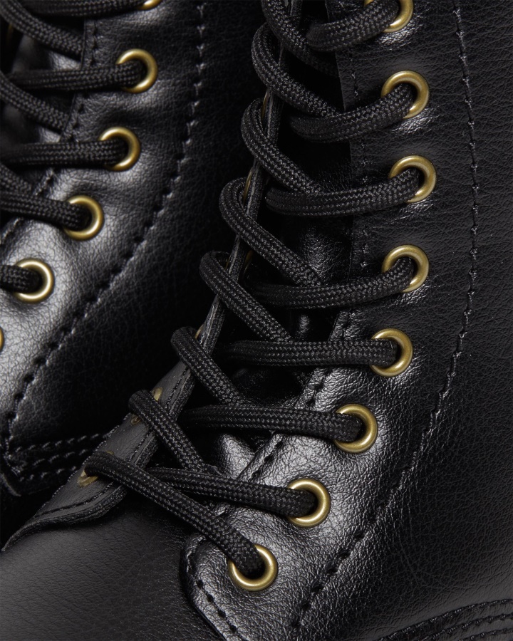 Dr.martens Romania Black Vegan Junior 1460 Cizme Cu Siret