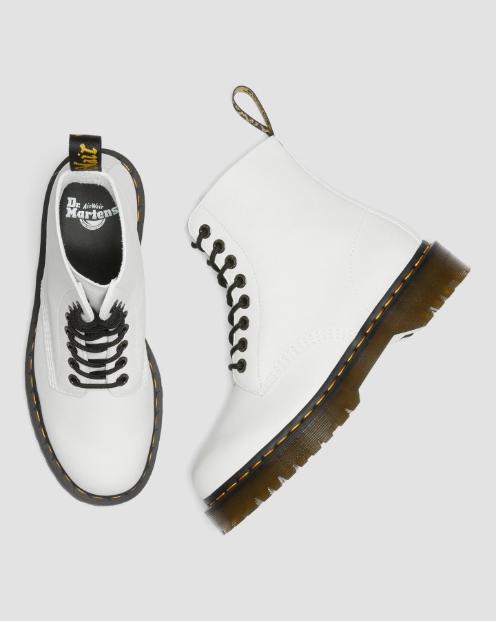 1460 Pascal Bex Pisa Cizme Cu Siret Din Piele Canada Dr.martens Romania Alb Pisa