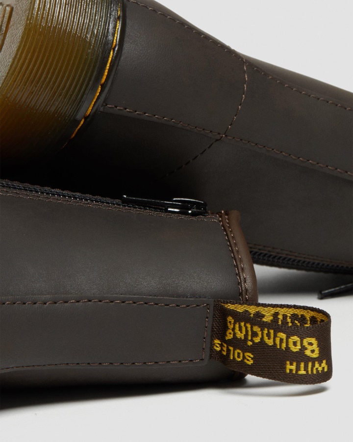 Cizme Pentru Tineret 1460 Wildhorse Din Piele Maro Inchis Wildhorse Lamper Dr.martens Romania