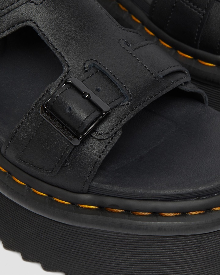 Sandale Gladiator Cu Platforma Piele Giavanna Negru Softy T Dr.martens Romania