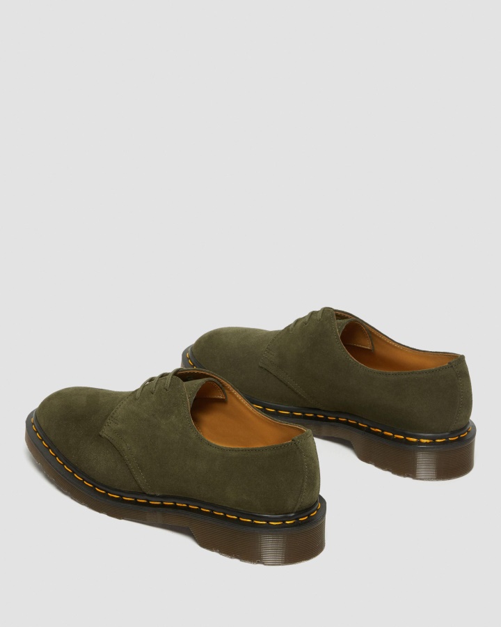 Pantofi Oxford Dr.martens Romania Verde Buck Piele Intoarsa 1461 Made In England