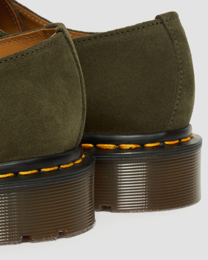 Pantofi Oxford Dr.martens Romania Verde Buck Piele Intoarsa 1461 Made In England