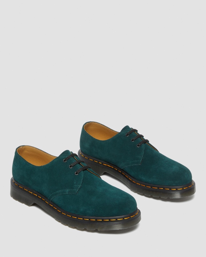 Dr.martens Romania Verde E.h.suede 1461 Pantofi Oxford De Piele Intoarsa