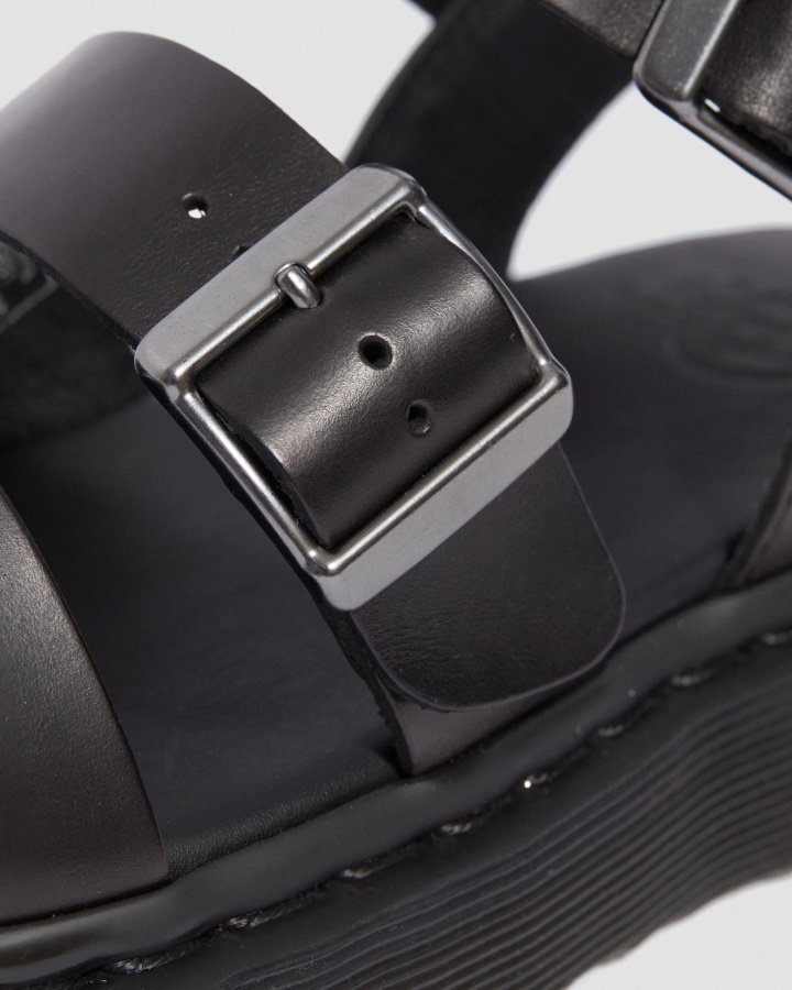 Sandale Gladiator Din Piele Grifon Brando Negru Brando Dr.martens Romania