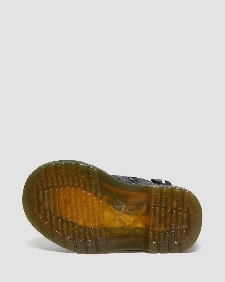 Negru Romario Dr.martens Romania Infant 1460 Softy T Cizme Din Piele Cu Siret