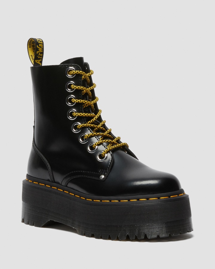 Jadon Max Cizme Dama Platforma Piele Buttero Neagra Dr.martens Romania