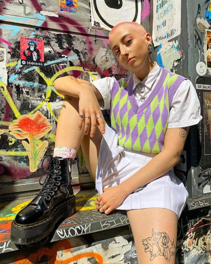 Jadon Max Cizme Dama Platforma Piele Buttero Neagra Dr.martens Romania