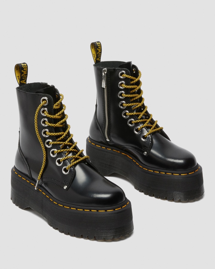 Jadon Max Cizme Dama Platforma Piele Buttero Neagra Dr.martens Romania