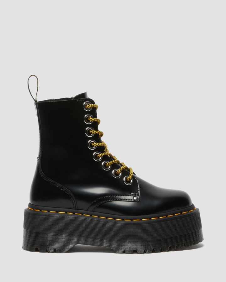 Jadon Max Cizme Dama Platforma Piele Buttero Neagra Dr.martens Romania