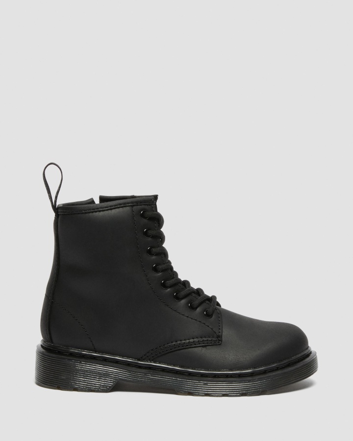 Dr.martens Romania Black Republic Wp Junior 1460 Cizme Captusite Cu Blana Artificiala