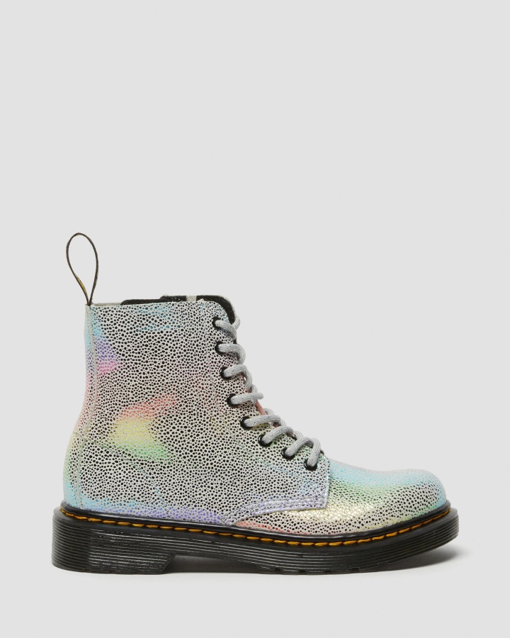 Cizme Junior 1460 Pascal Iridescente Cu Siret Multi Kidray Dr.martens Romania