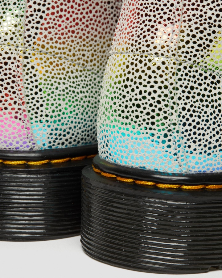 Cizme Junior 1460 Pascal Iridescente Cu Siret Multi Kidray Dr.martens Romania