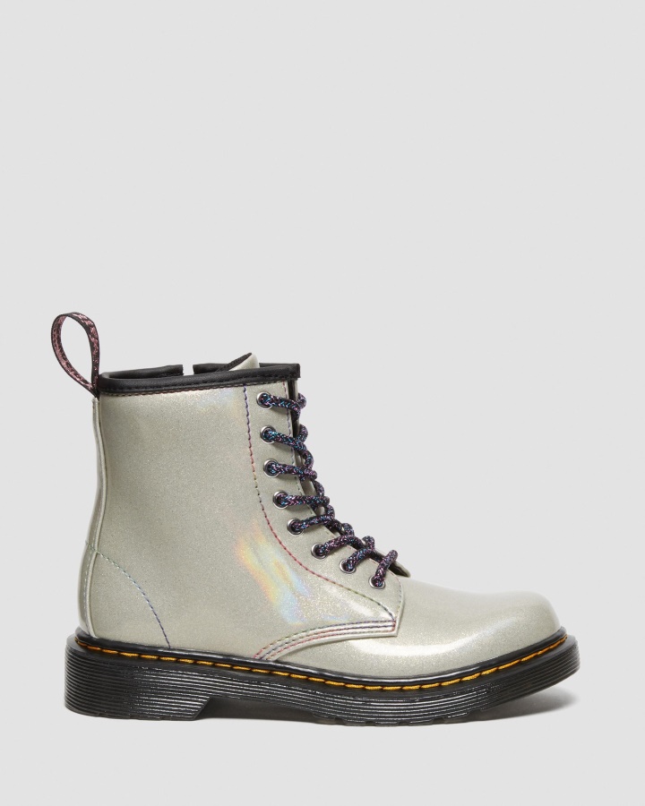 Cizme Junior 1460 Sparkle Rays Cu Siret Dr.martens Romania Silver Lightshow