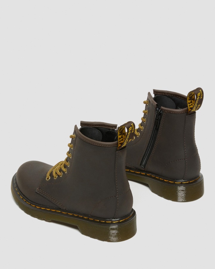 Cizme Cu șireturi Din Piele Junior 1460 Wildhorse Dr.martens Romania Maro închis Wildhorse Lamper