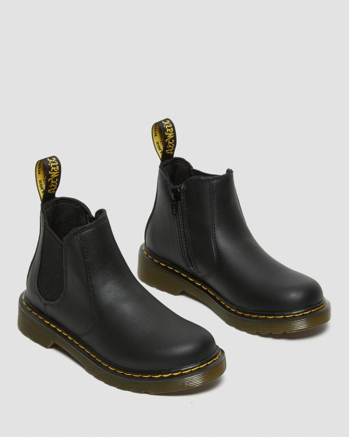 Cizme Chelsea Negru Softy T Dr.martens Romania Junior 2976 Softy T Piele