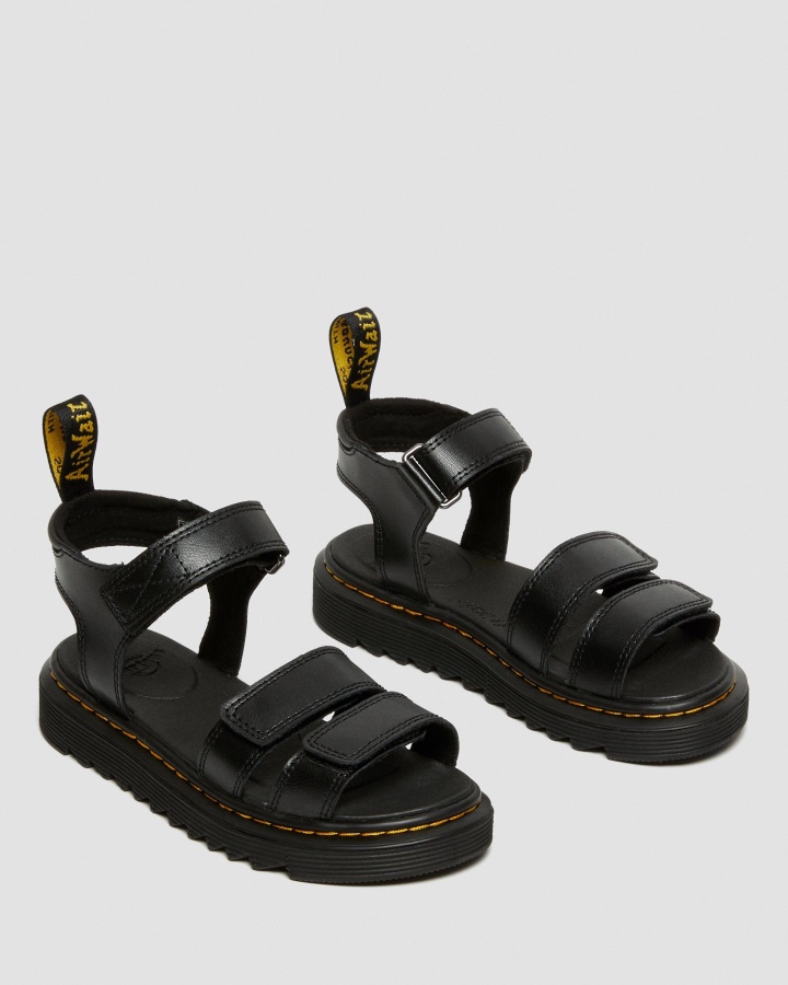 Sandale Junior Klaire Cu Curea Din Piele Negru T Lamper Dr.martens Romania