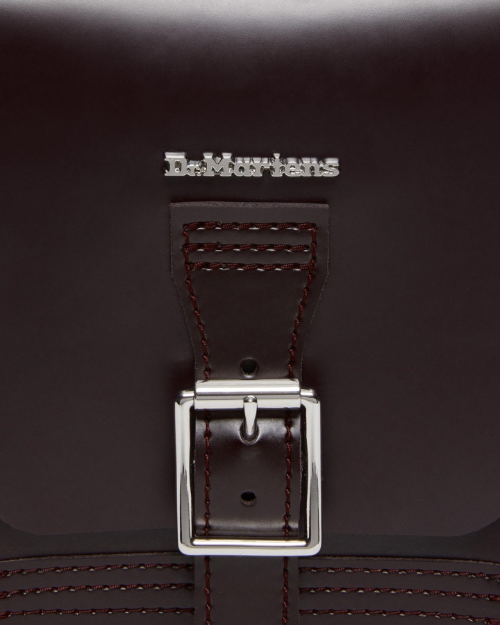 Geanta Verticala Din Piele Dr.martens Romania Burgundy Kiev & Neted