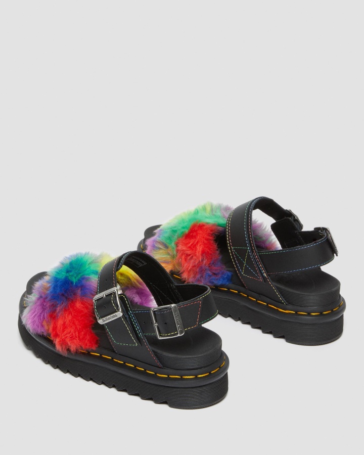 Sandale Pufoase Cu Curea Din Blană Artificială Voss Ii Multi Hidro Piele Dr.martens Romania