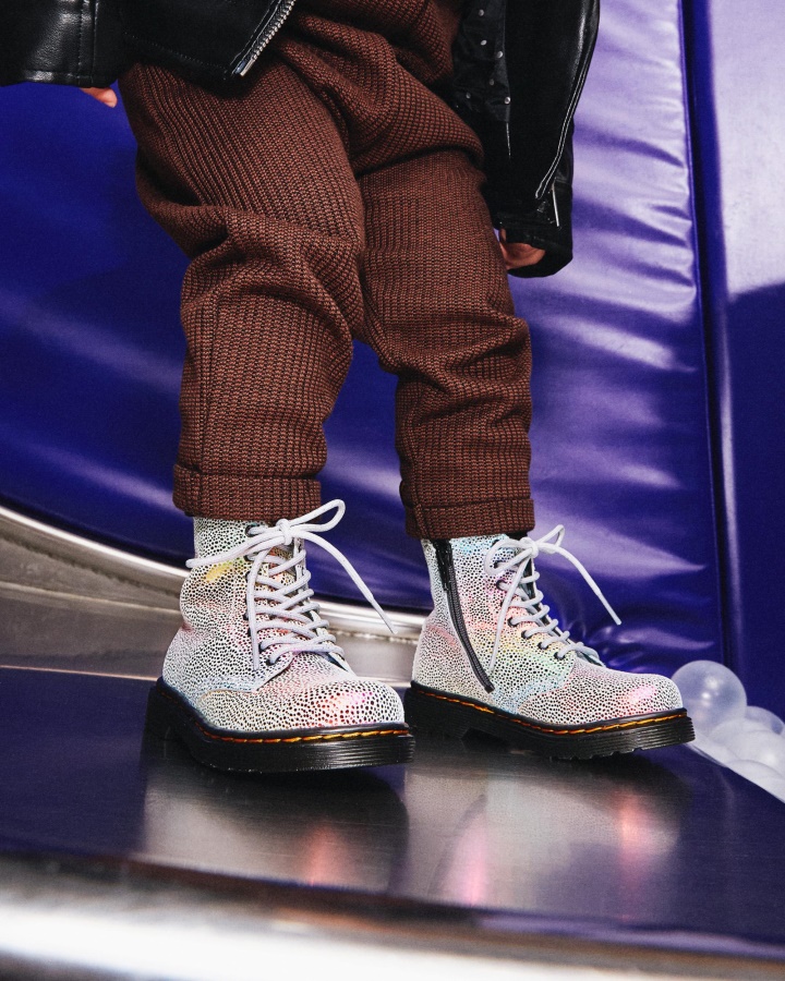 Cizme 1460 Pascal Iridescente Cu Sireturi Dr.martens Romania Multi Kidray