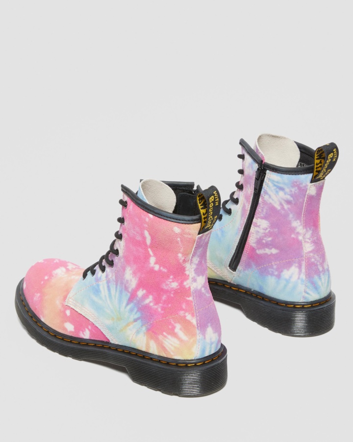 Multi Tie Dye Copii Dr.martens Romania Tineret 1460 Tie Dye Cizme Cu Siret