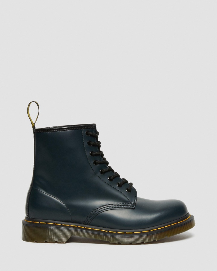 1460 Cizme Cu Siret Din Piele Neteda Dr.martens Romania Bleumarin Piele Neteda
