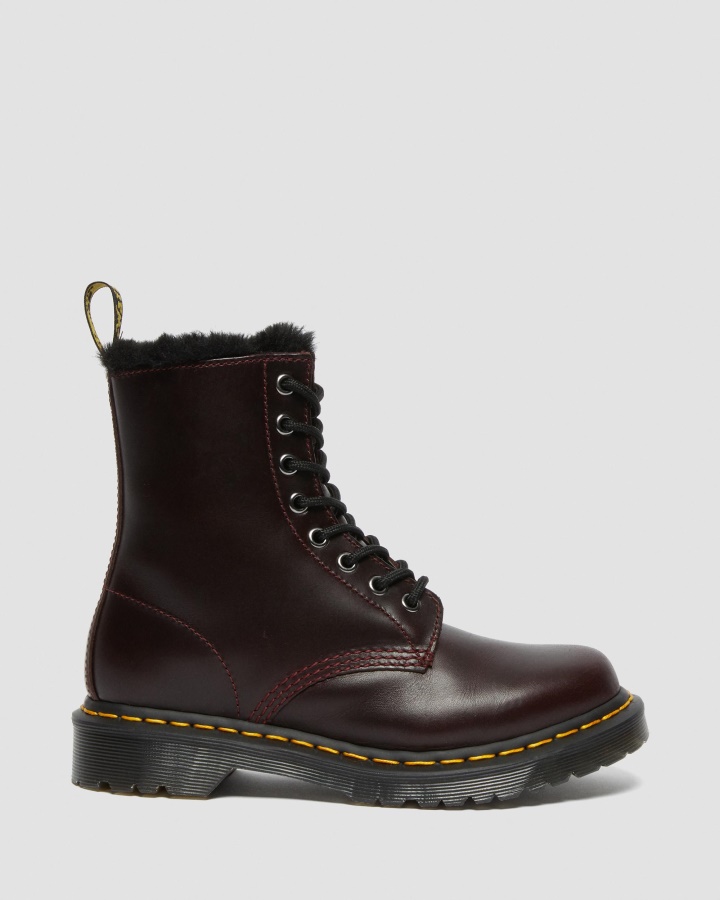 1460 Serena Cizme Cu Siret Captusite Cu Blana Artificiala Dr.martens Romania Oxblood Atlas