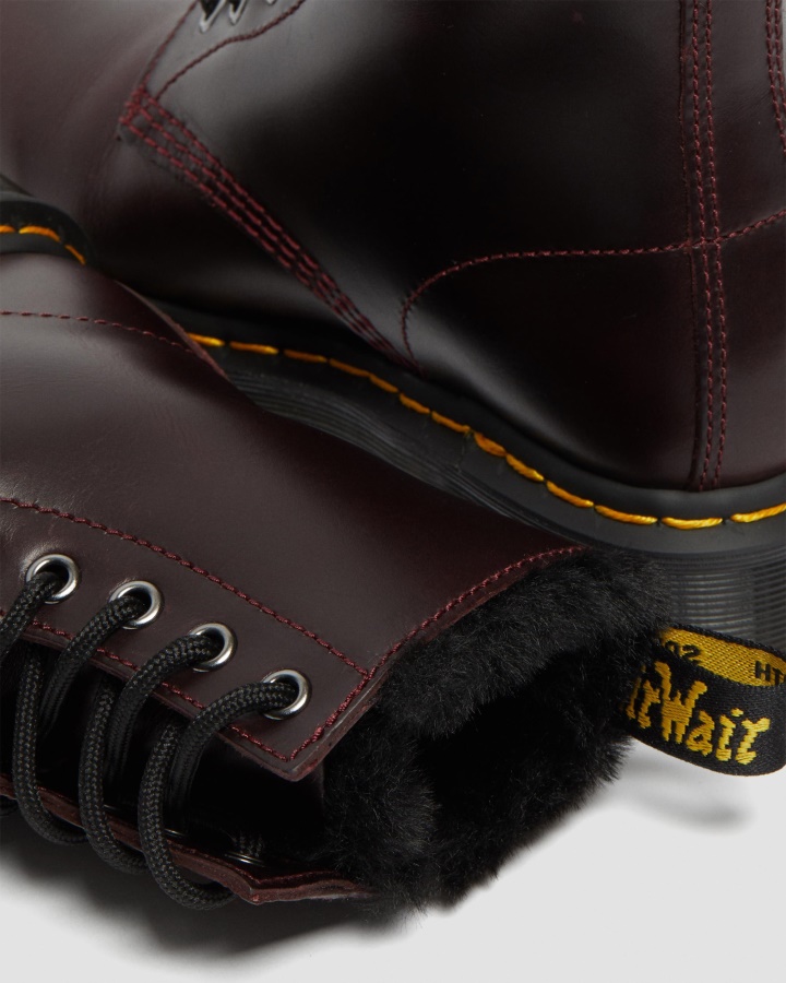 1460 Serena Cizme Cu Siret Captusite Cu Blana Artificiala Dr.martens Romania Oxblood Atlas