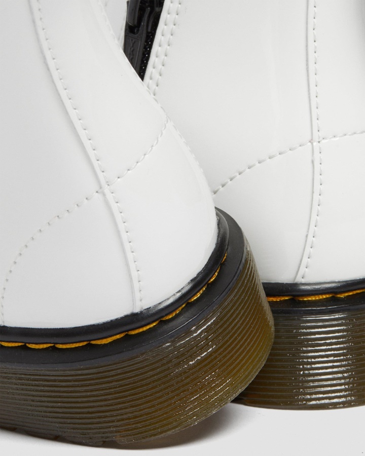 Ghete Cu Siret Din Piele Lacuita Junior 1460 Dr.martens Romania Lamper