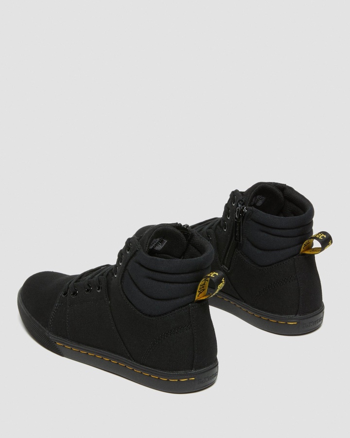 Dr.martens Romania Negru+negru Panza Rozarya Cizme Casual Dama Canvas