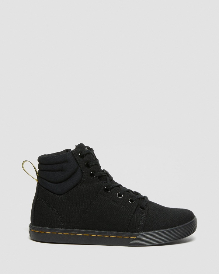 Dr.martens Romania Negru+negru Panza Rozarya Cizme Casual Dama Canvas