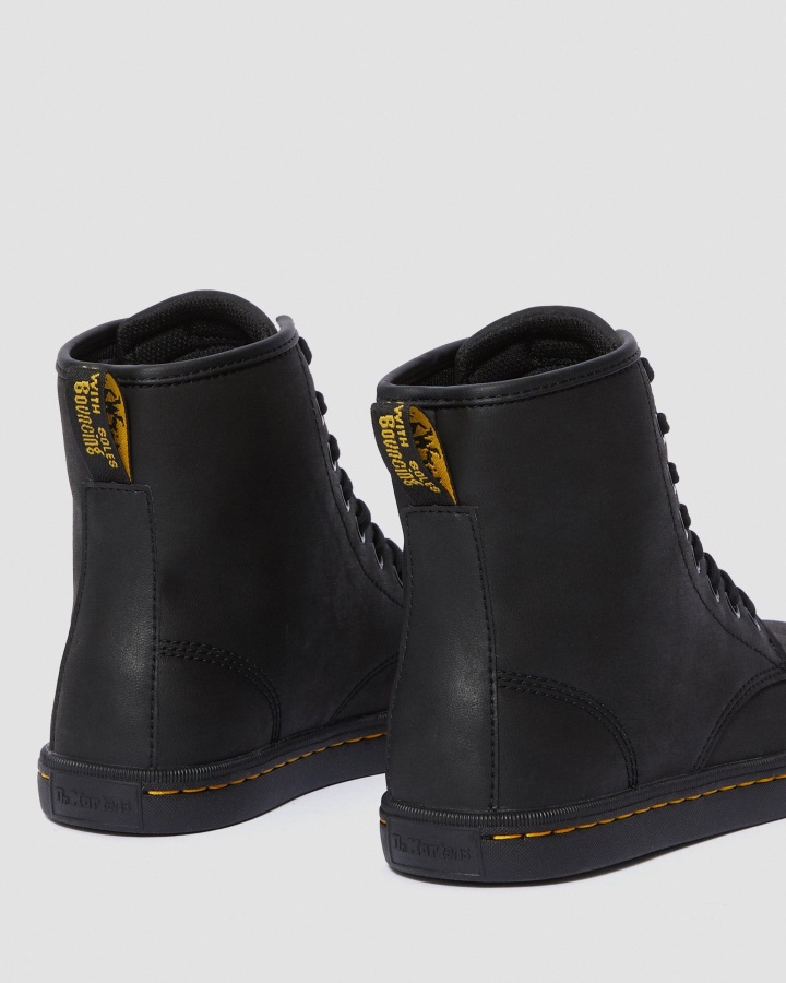 Cizme Negre Mohawk Sintetice Nețesute Dr.martens Romania Sheridan Damă Casual Mate