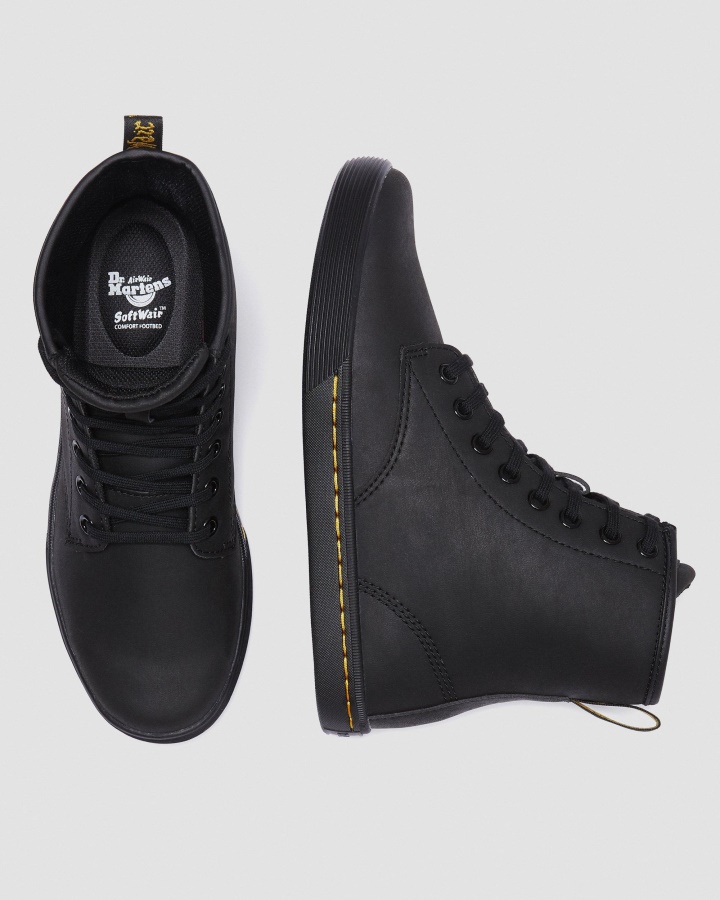 Cizme Negre Mohawk Sintetice Nețesute Dr.martens Romania Sheridan Damă Casual Mate