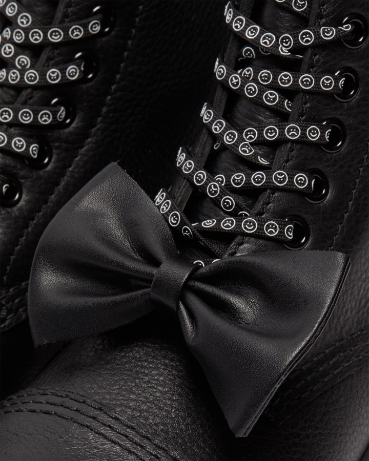 Cizme Cu Platforma Din Piele Sinclair Lazy Oaf Dr.martens Romania Negru Pisa