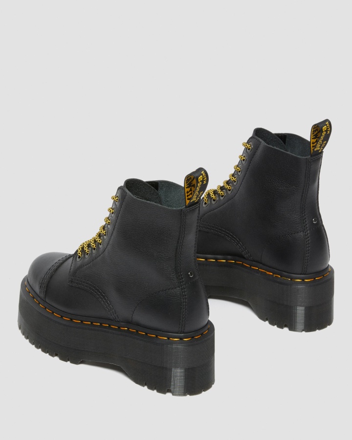 Dr.martens Romania Neagra Pisa Sinclair Max Pisa Cizme Platforma Piele