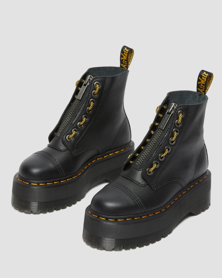 Dr.martens Romania Neagra Pisa Sinclair Max Pisa Cizme Platforma Piele