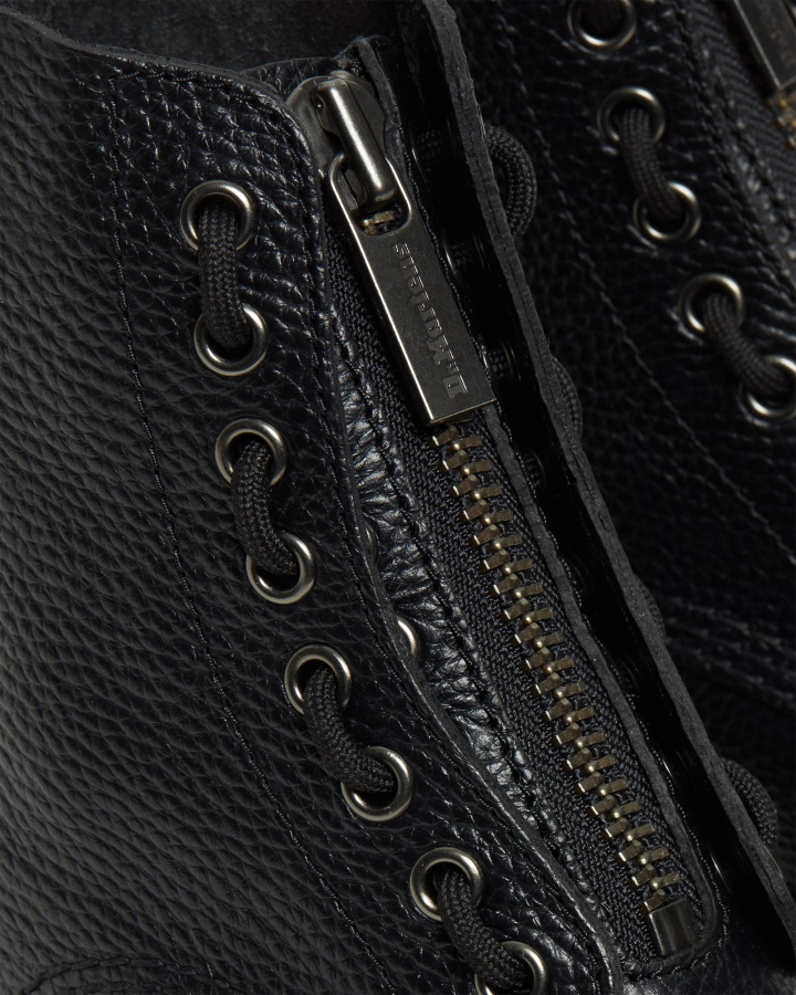 Cizme Cu Platforma Din Piele Nappa Frezata Sinclair Piele Nappa Frezata Neagra Dr.martens Romania